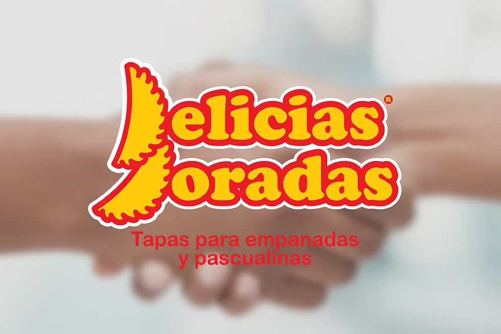 Logo de Delicias Doradas, tapas para empanadas y pascualinas